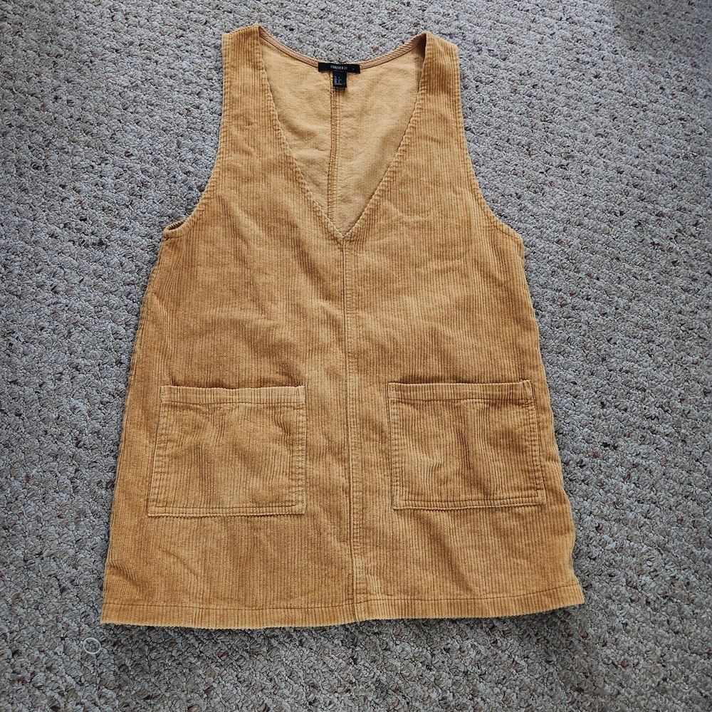 Women's Tan Corduroy Sleeveless Top